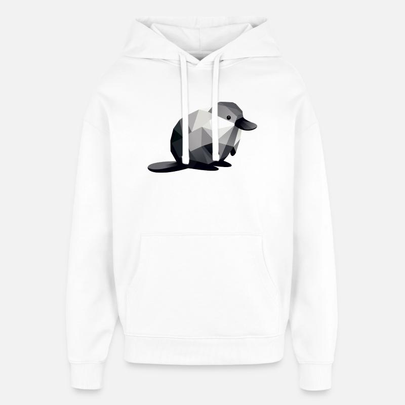 Schnabeltier - Oversized Unisex Hoodie von Stanley/Stella - Weiß