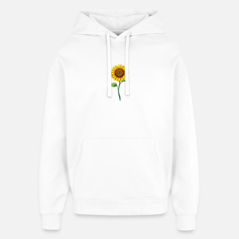 tournesol - Sweat à capuche unisexe Stanley/Stella Oversized - blanc