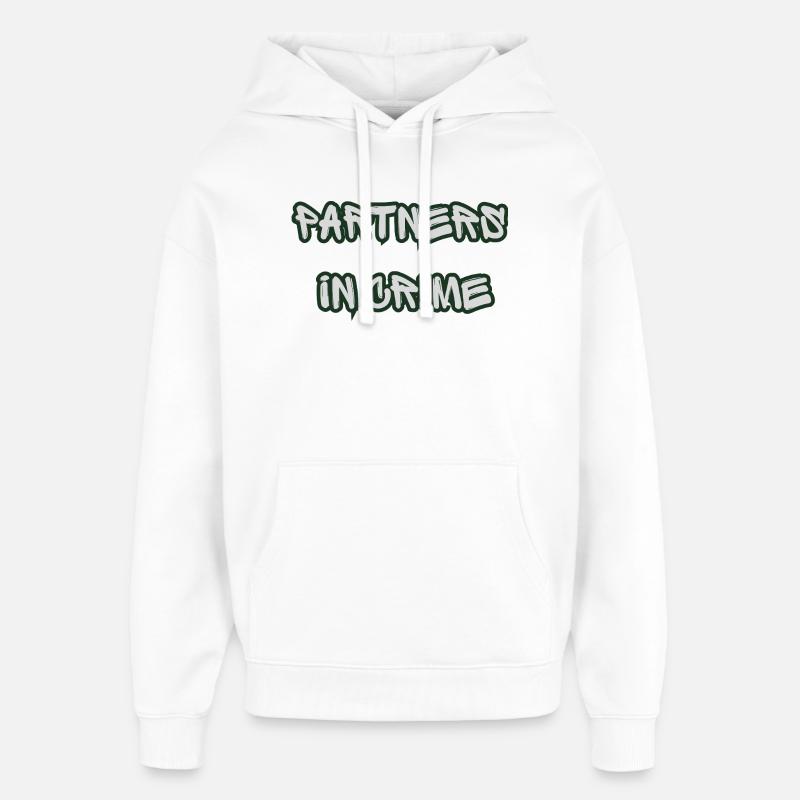 Complices dans le Crime Graffiti - Sweat à capuche unisexe Stanley/Stella Oversized - blanc