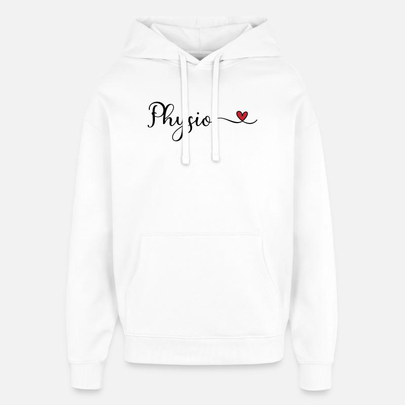 Physio - Oversized Unisex Hoodie von Stanley/Stella - Weiß