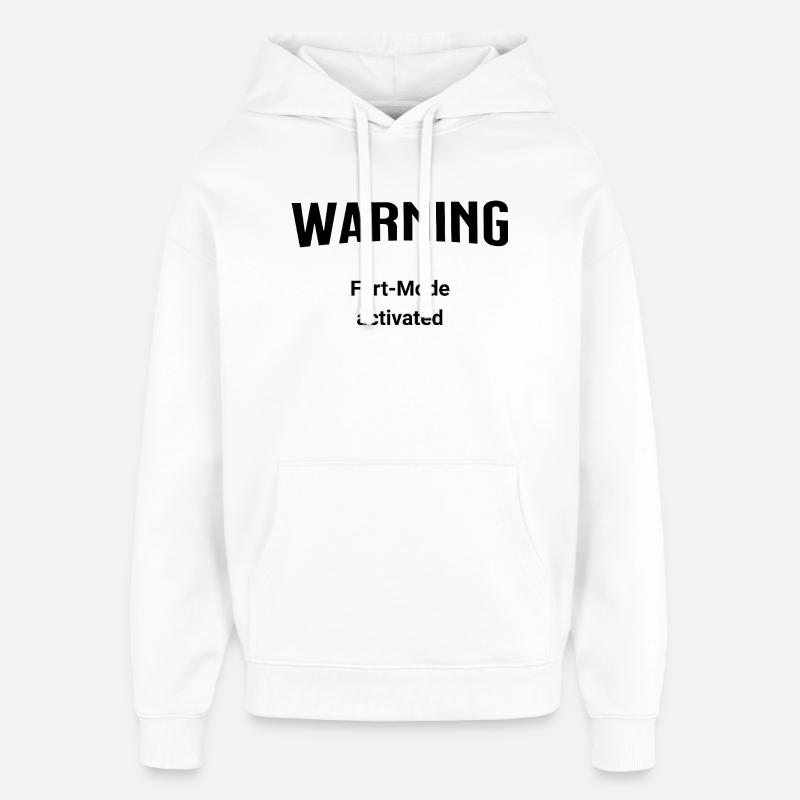 Warning - Flirt-Mode activated - Oversized Unisex Hoodie von Stanley/Stella - Weiß