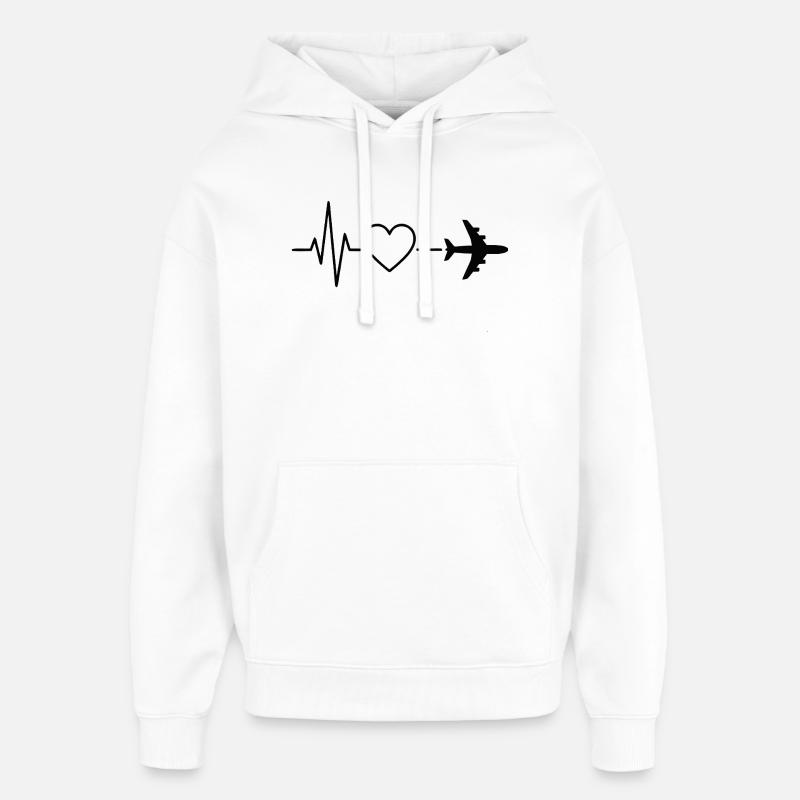 Voyage - Sweat à capuche unisexe Stanley/Stella Oversized - blanc