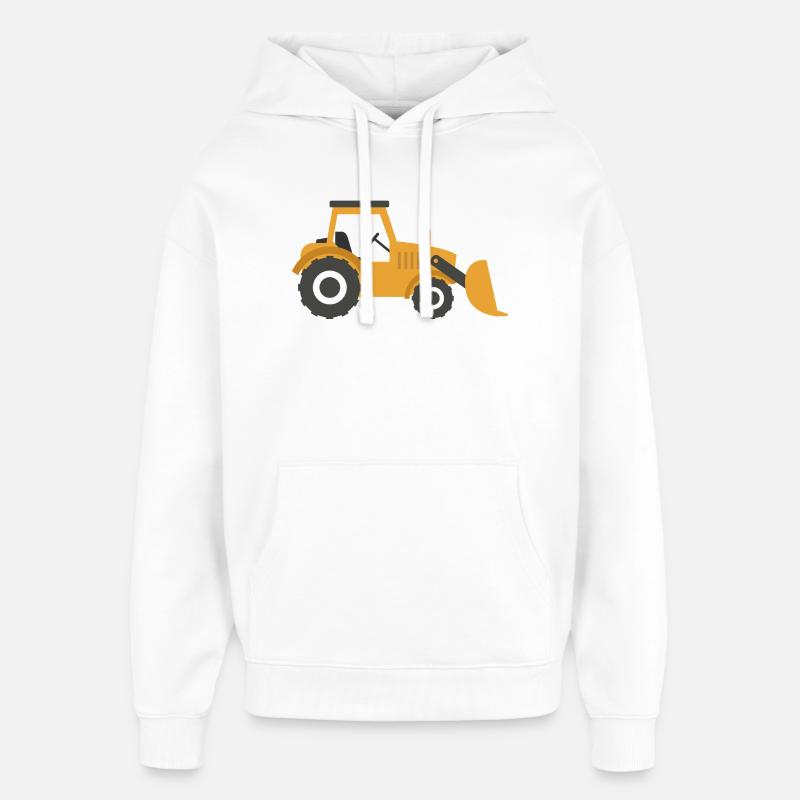 Bêcheur - Sweat à capuche unisexe Stanley/Stella Oversized - blanc
