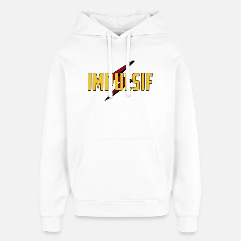Impulsif  - Sweat à capuche unisexe Stanley/Stella Oversized - blanc