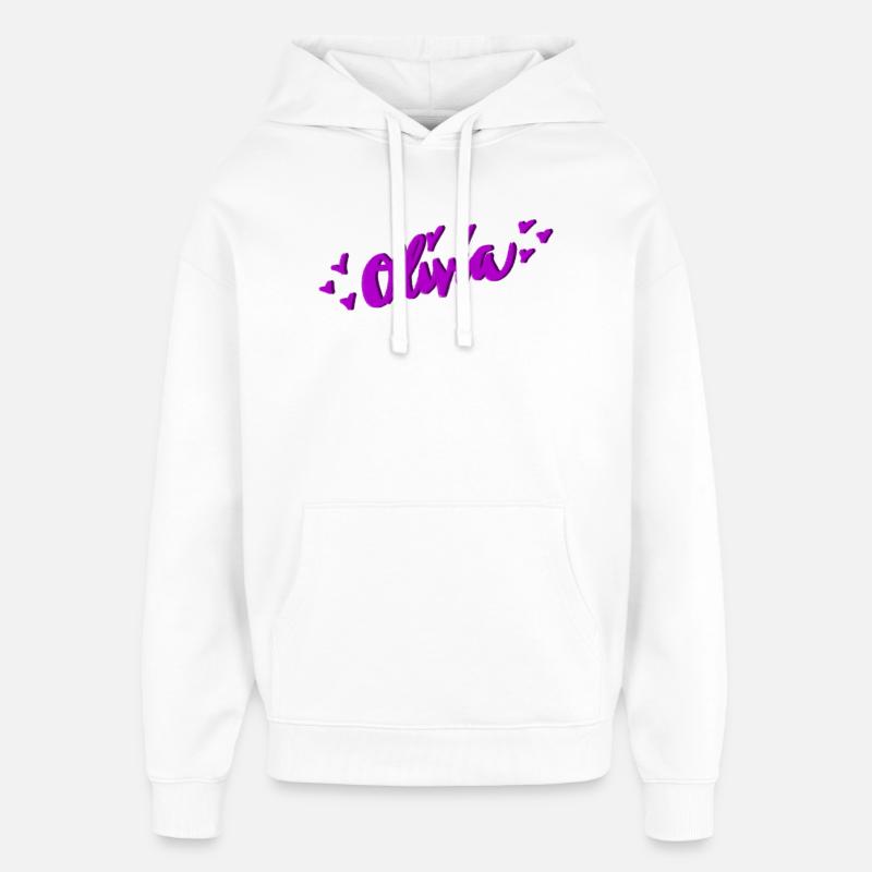Olivia - Sweat à capuche unisexe Stanley/Stella Oversized - blanc