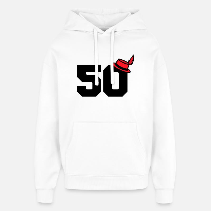 50 - Sweat à capuche unisexe Stanley/Stella Oversized - blanc