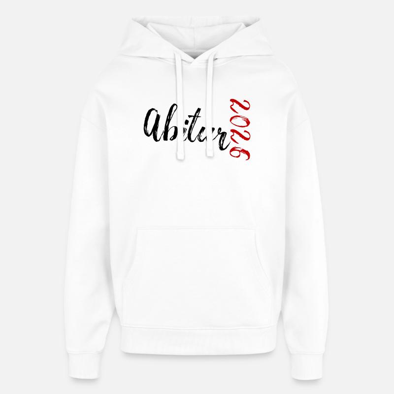 Abitur 2026 - Sweat à capuche unisexe Stanley/Stella Oversized - blanc