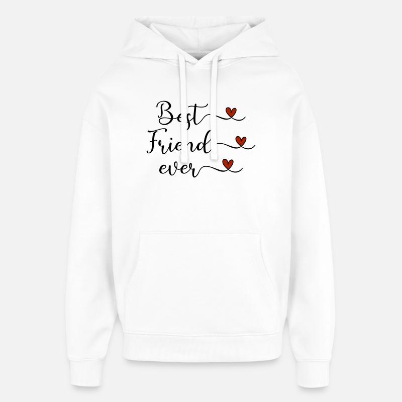 Bester Freund - Oversized Unisex Hoodie von Stanley/Stella - Weiß