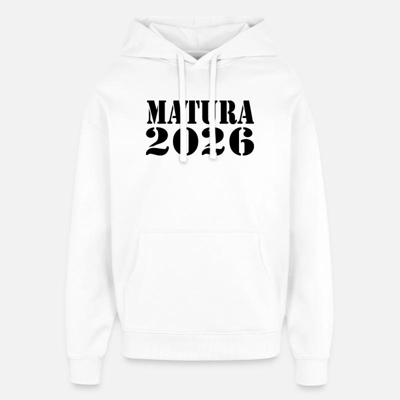 Matura 26 - Sweat à capuche unisexe Stanley/Stella Oversized - blanc