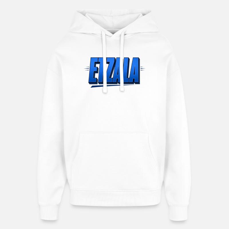 Etzala – dialecte franconien - Sweat à capuche unisexe Stanley/Stella Oversized - blanc
