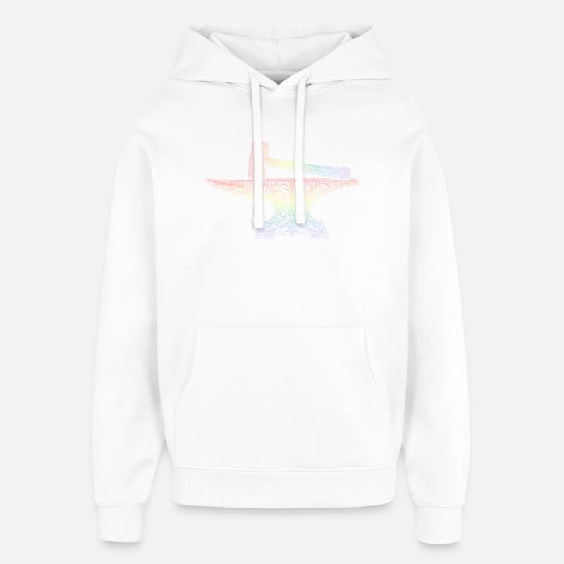 forgeron - Sweat à capuche unisexe Stanley/Stella Oversized - blanc