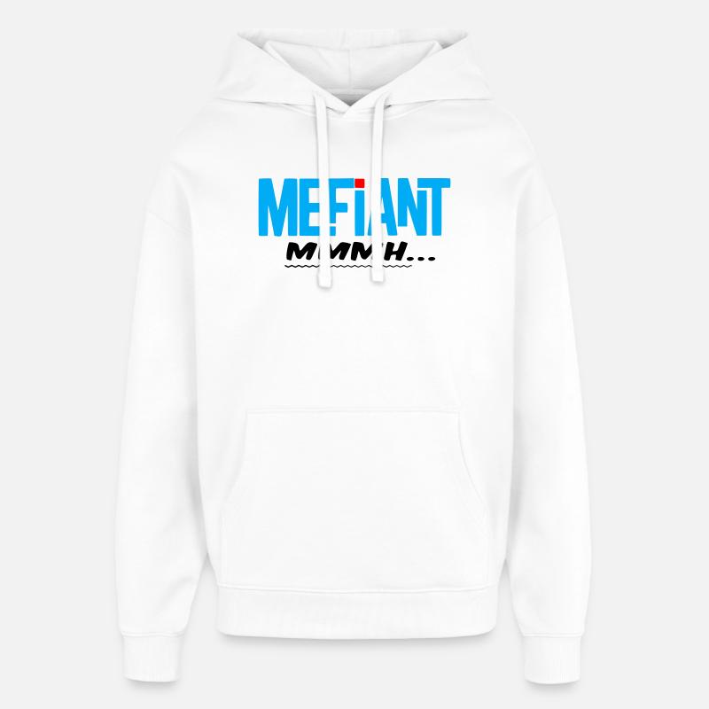 Méfiant - Sweat à capuche unisexe Stanley/Stella Oversized - blanc