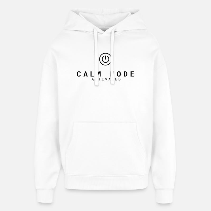 Mode calme activé | Relaxation - Sweat à capuche unisexe Stanley/Stella Oversized - blanc