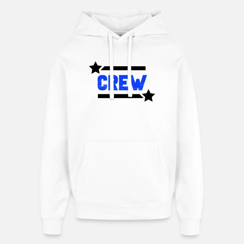 crew_-2- - Sweat à capuche unisexe Stanley/Stella Oversized - blanc