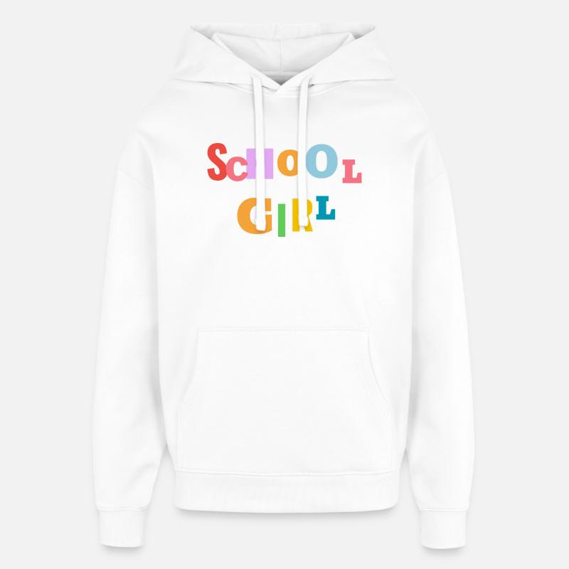 Écolière - Sweat à capuche unisexe Stanley/Stella Oversized - blanc