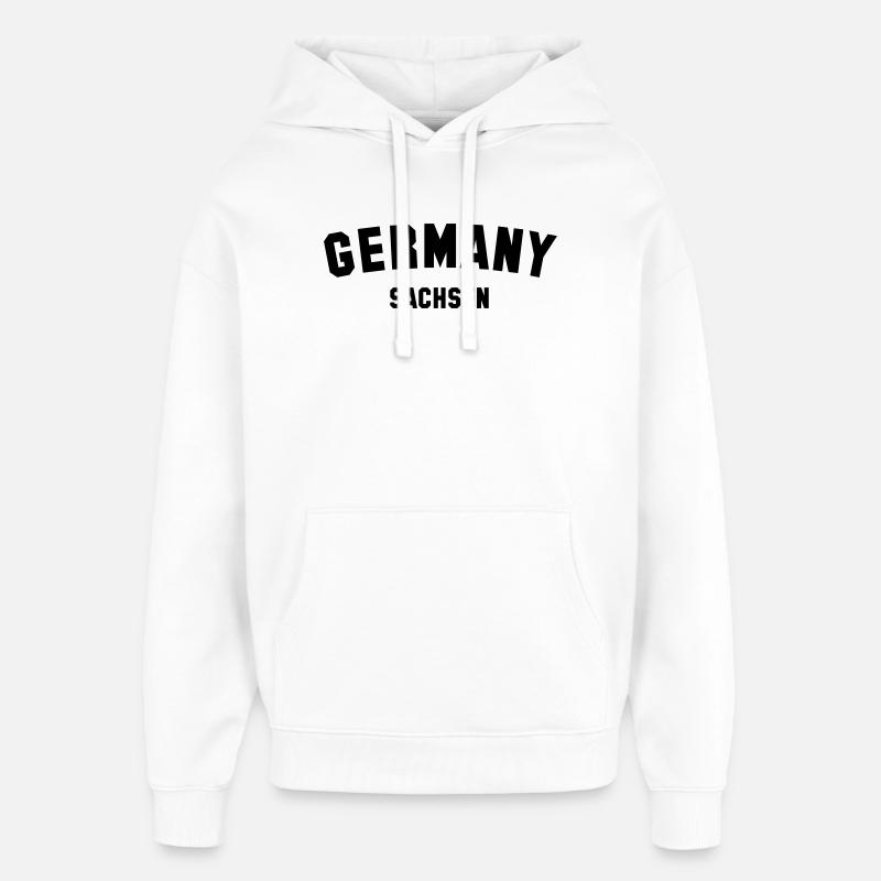 SACHSEN - Oversized Unisex Hoodie von Stanley/Stella - Weiß