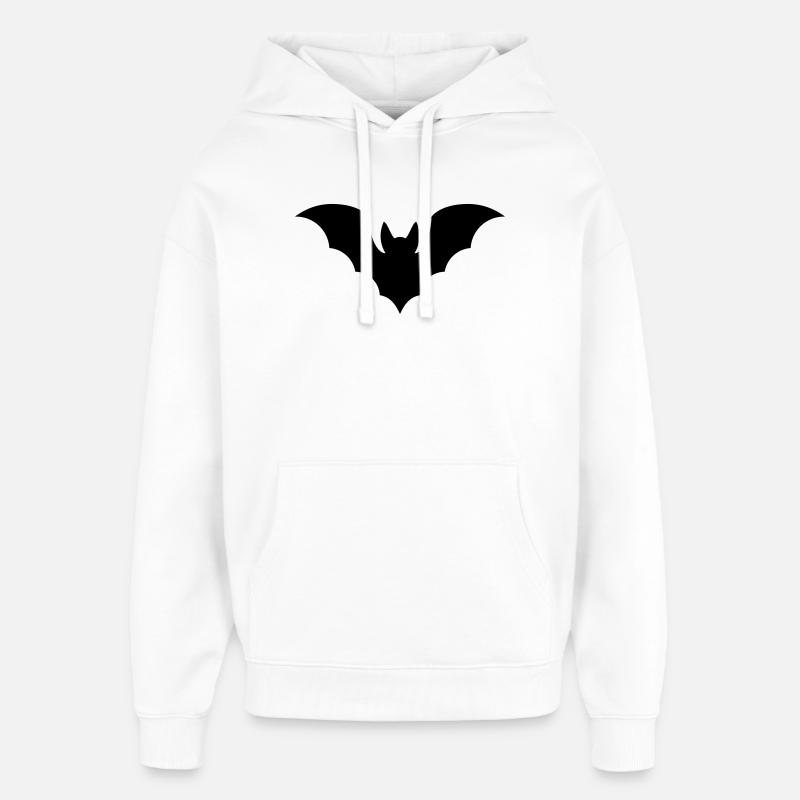 Fledermaus - Oversized Unisex Hoodie von Stanley/Stella - Weiß
