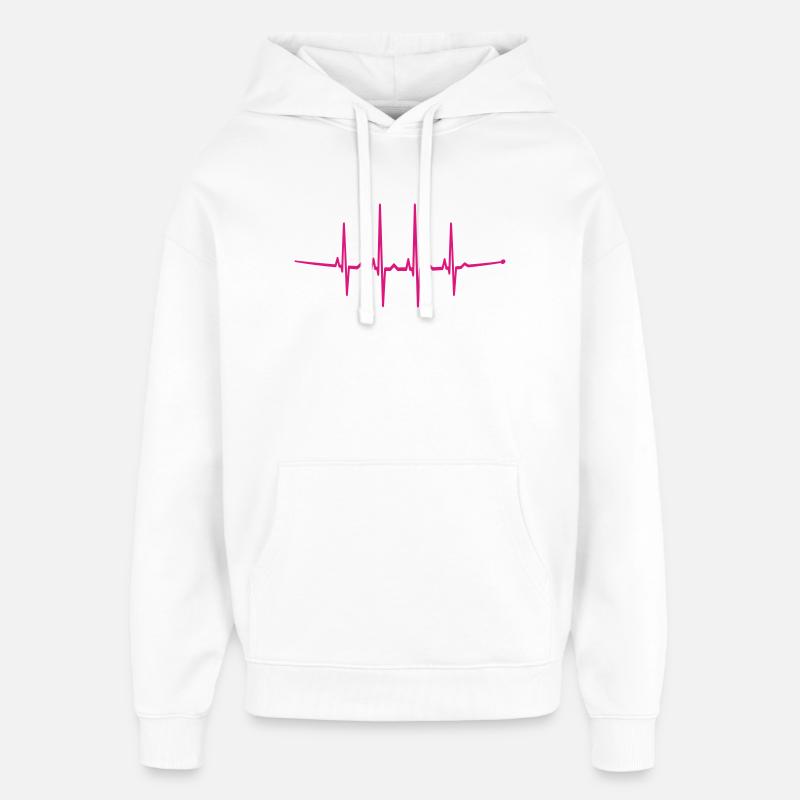 bat pour les masses - Sweat à capuche unisexe Stanley/Stella Oversized - blanc