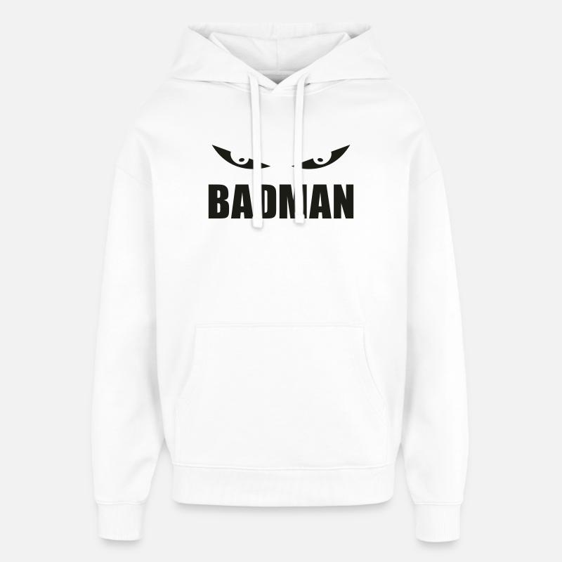 Badman - Sweat à capuche unisexe Stanley/Stella Oversized - blanc