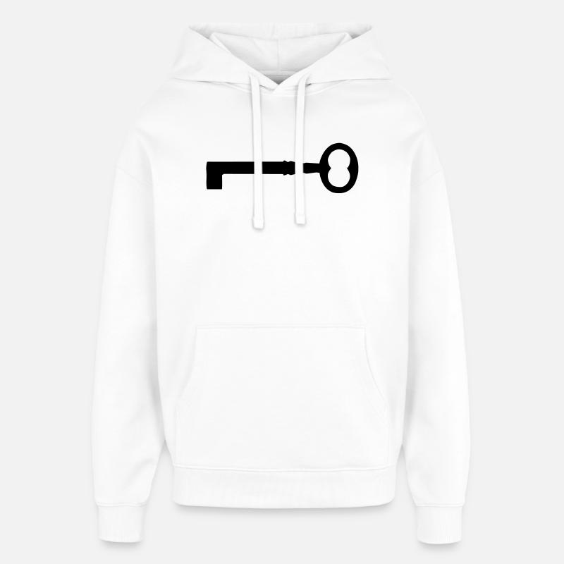Une vieille clé - Sweat à capuche unisexe Stanley/Stella Oversized - blanc