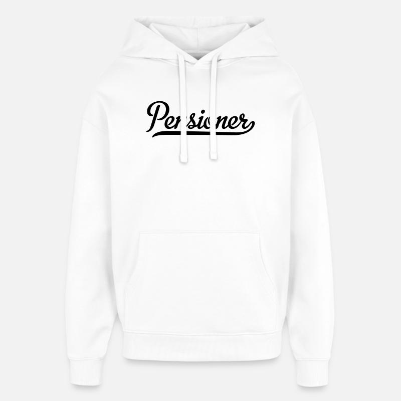 pensioner - Sweat à capuche unisexe Stanley/Stella Oversized - blanc