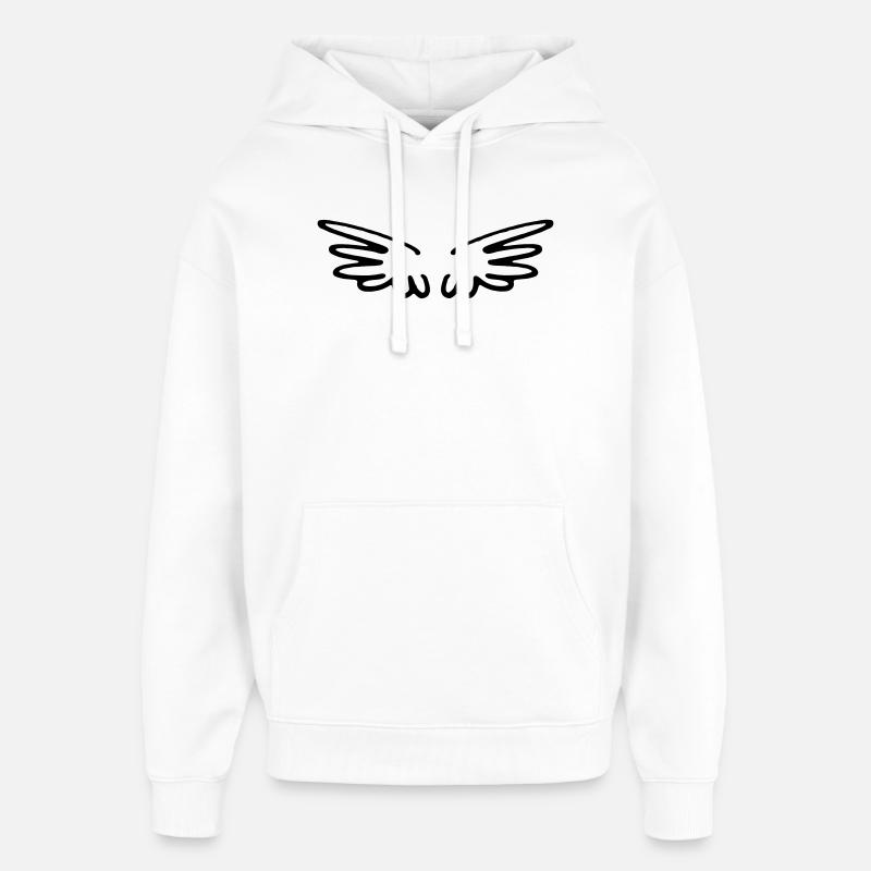 Aile - Sweat à capuche unisexe Stanley/Stella Oversized - blanc