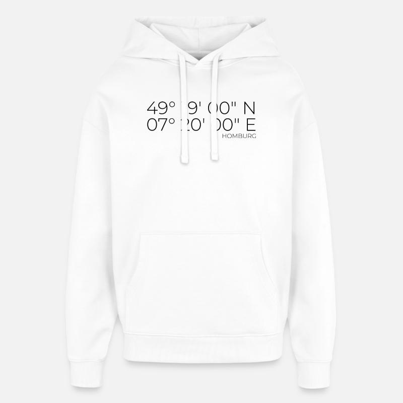 coordonnées Homburg - Sweat à capuche unisexe Stanley/Stella Oversized - blanc