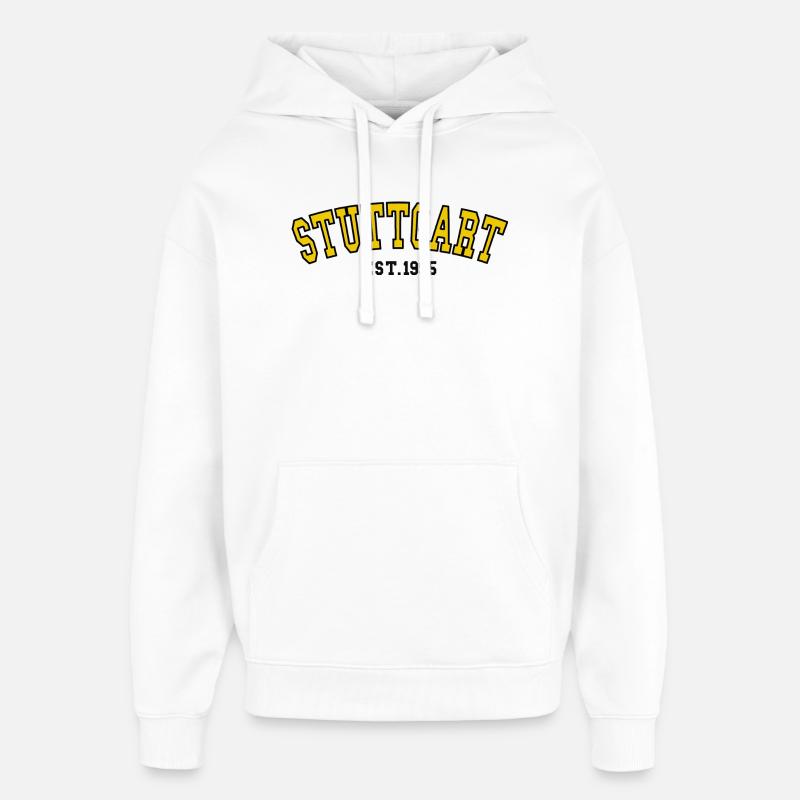 Stuttgart Est. 1995 - Sweat à capuche unisexe Stanley/Stella Oversized - blanc