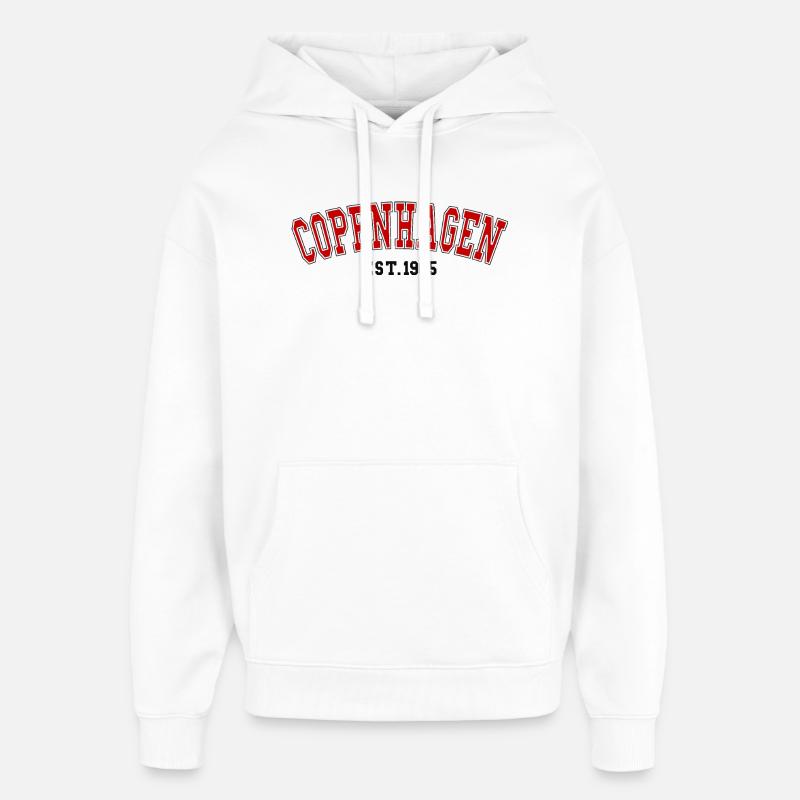 Copenhague Est 1965 - Sweat à capuche unisexe Stanley/Stella Oversized - blanc