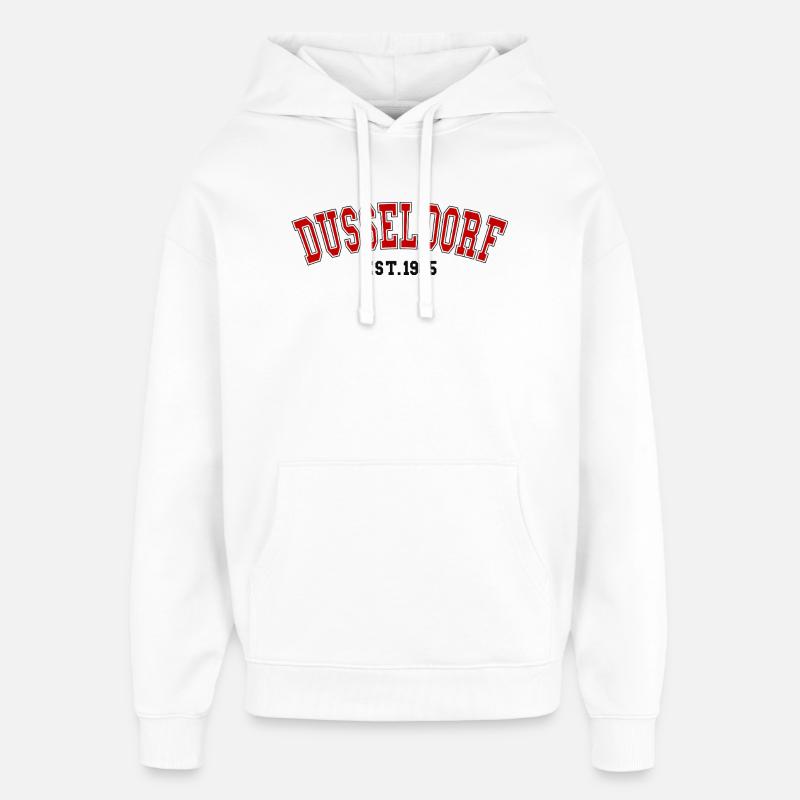 Düsseldorf Est. 1985 - Sweat à capuche unisexe Stanley/Stella Oversized - blanc