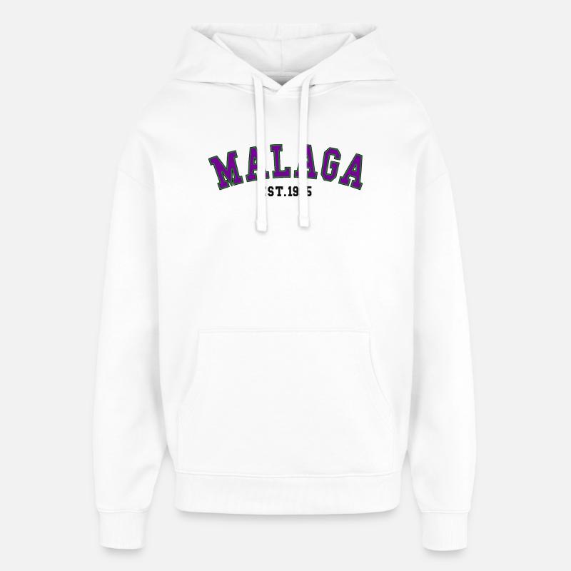 Malaga Est. 1995 - Sweat à capuche unisexe Stanley/Stella Oversized - blanc