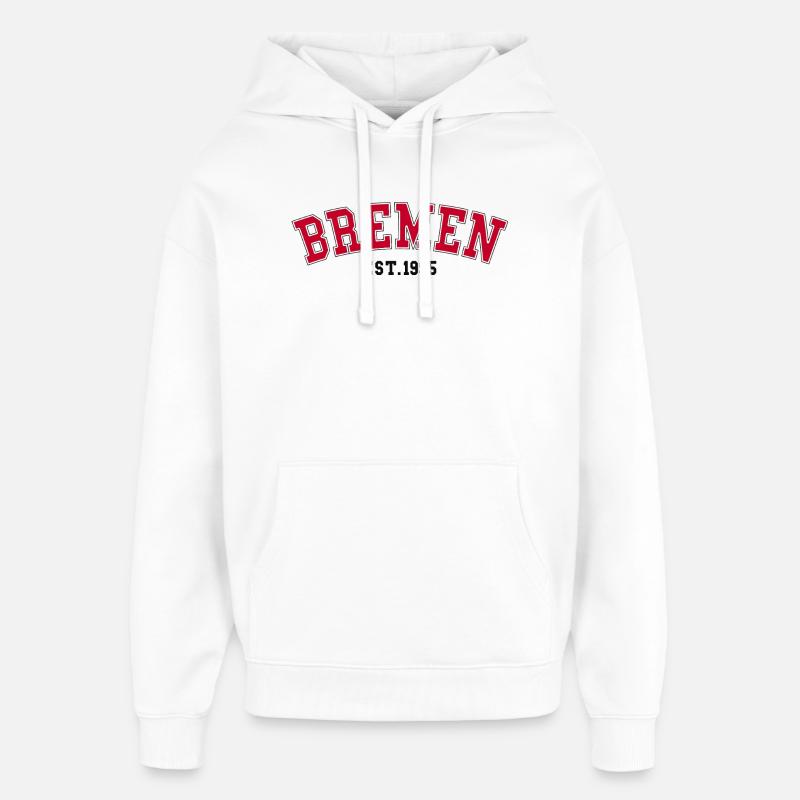 Brême Est. 1995 - Sweat à capuche unisexe Stanley/Stella Oversized - blanc