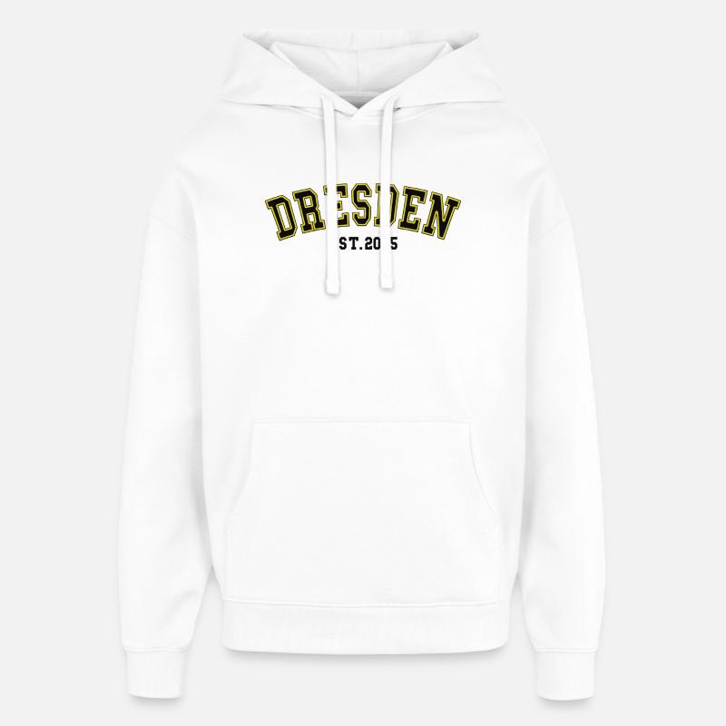 Dresde Est. 2005 - Sweat à capuche unisexe Stanley/Stella Oversized - blanc