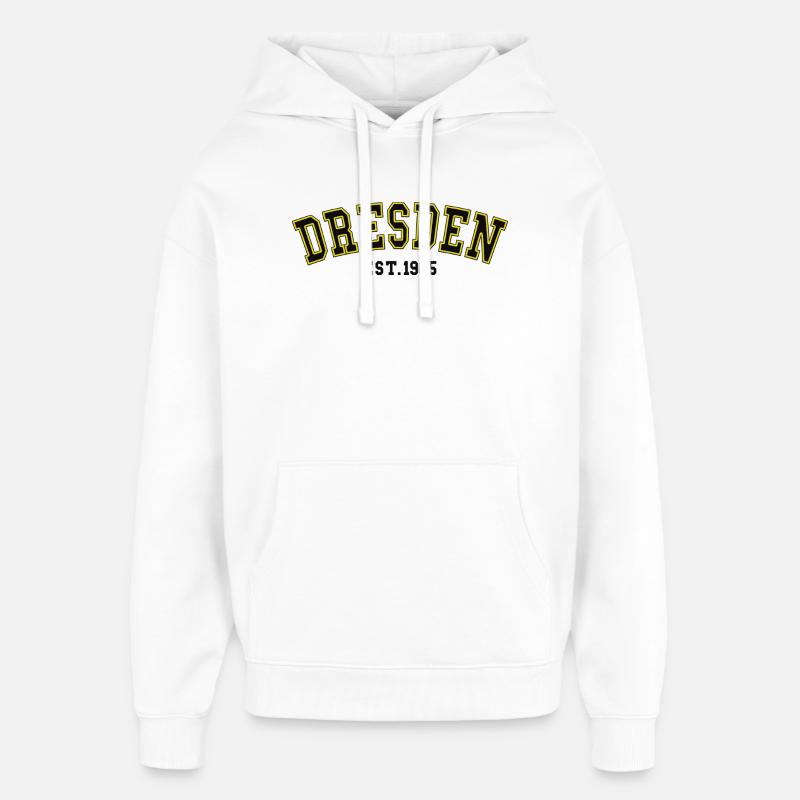 Dresde Est. 1985 - Sweat à capuche unisexe Stanley/Stella Oversized - blanc