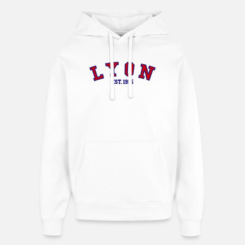 Lyon Est. 1995 - Sweat à capuche unisexe Stanley/Stella Oversized - blanc