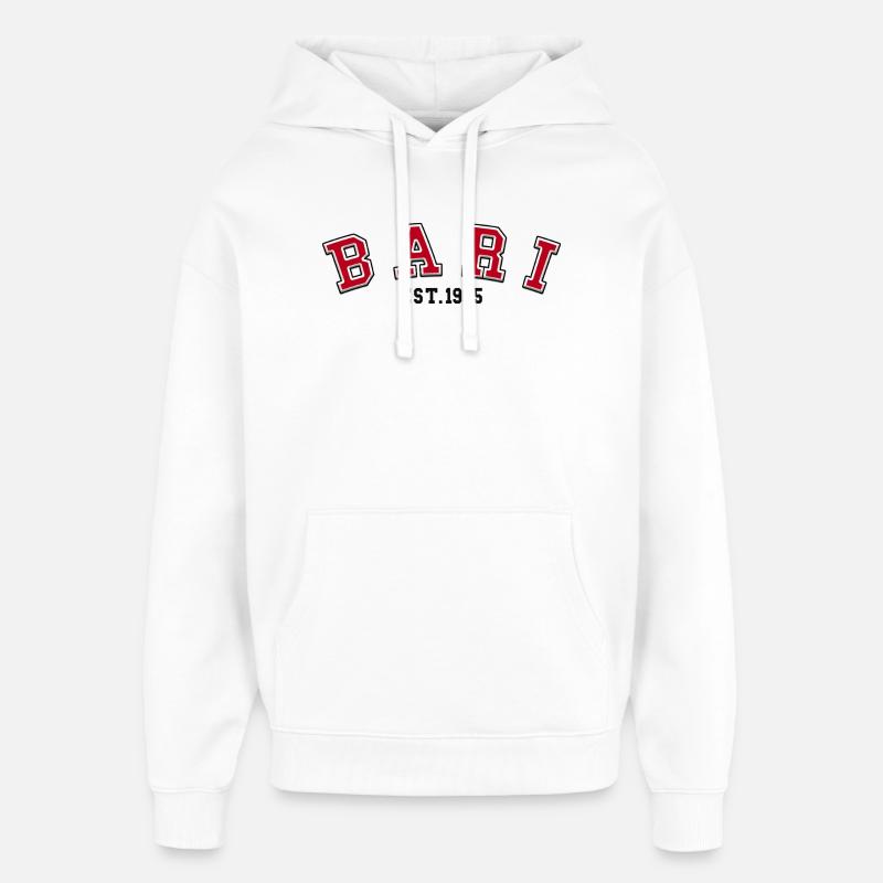 Bari Est 1965 - Sweat à capuche unisexe Stanley/Stella Oversized - blanc