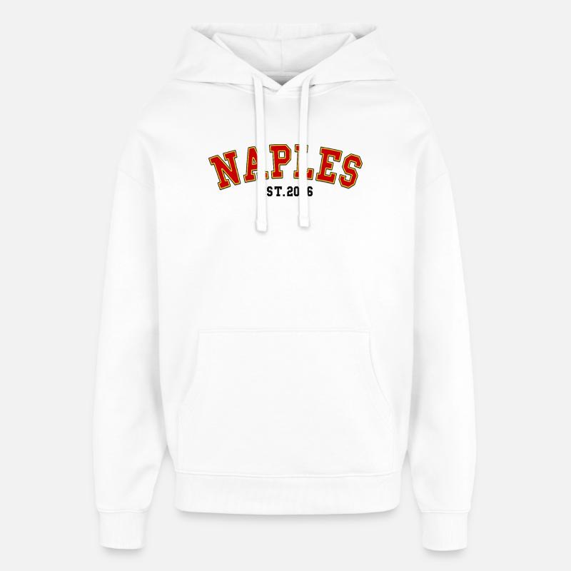 Naples Fondée en 2006 - Sweat à capuche unisexe Stanley/Stella Oversized - blanc
