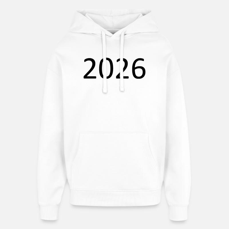 Anniversaire 2026 - Sweat à capuche unisexe Stanley/Stella Oversized - blanc