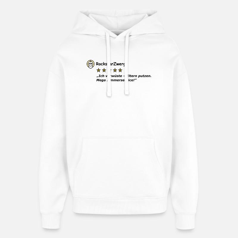 RockstarDwarf - Sweat à capuche unisexe Stanley/Stella Oversized - blanc