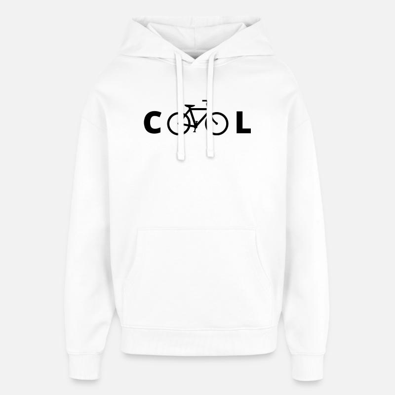 Vélo cool - Sweat à capuche unisexe Stanley/Stella Oversized - blanc