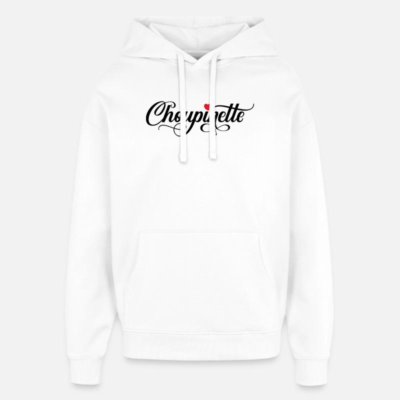 Choupinette - Sweat à capuche unisexe Stanley/Stella Oversized - blanc