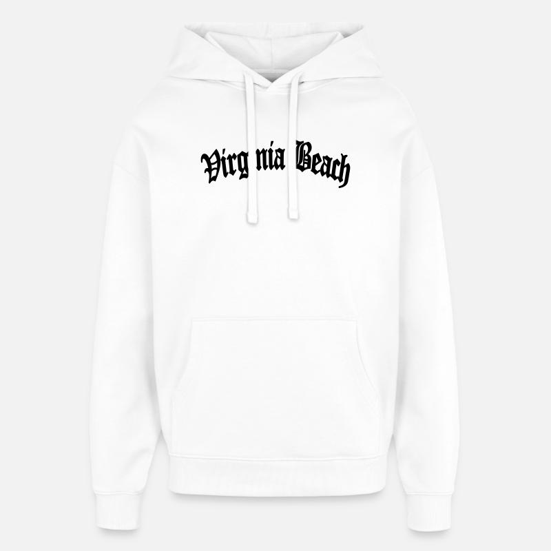 Virginia Beach - Sweat à capuche unisexe Stanley/Stella Oversized - blanc