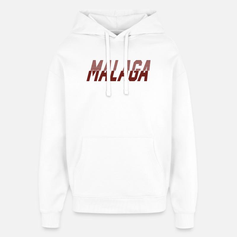 Malaga - Sweat à capuche unisexe Stanley/Stella Oversized - blanc