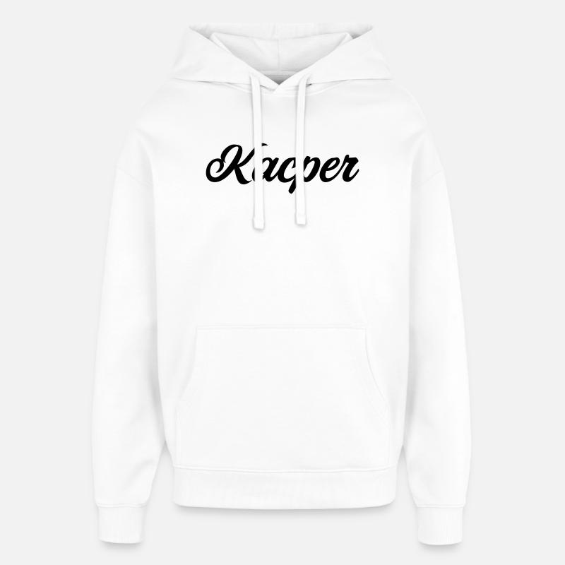 Kacper Polish First Name Gift - Oversized Unisex Hoodie by Stanley/Stella - white