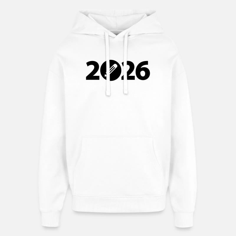 Écrivain 2026, Étudiant 2026, Étudiant 2026 - Sweat à capuche unisexe Stanley/Stella Oversized - blanc
