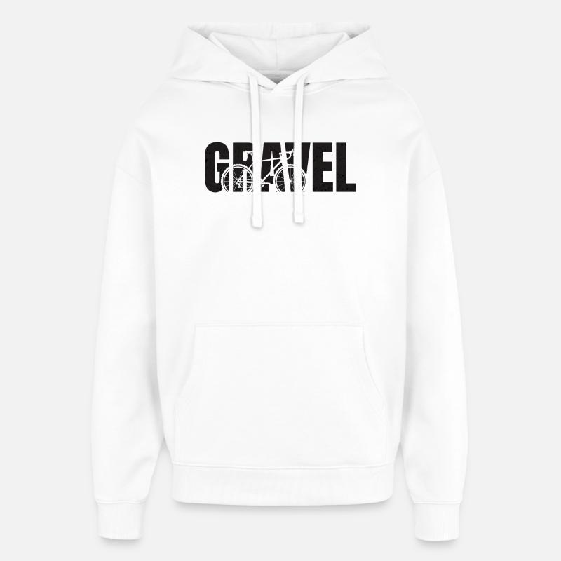 Typographie du gravier - Sweat à capuche unisexe Stanley/Stella Oversized - blanc