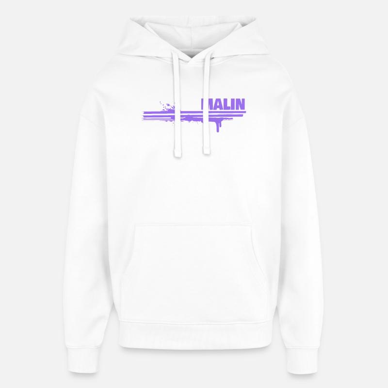 Gift for Malin - Oversized Unisex Hoodie by Stanley/Stella - white