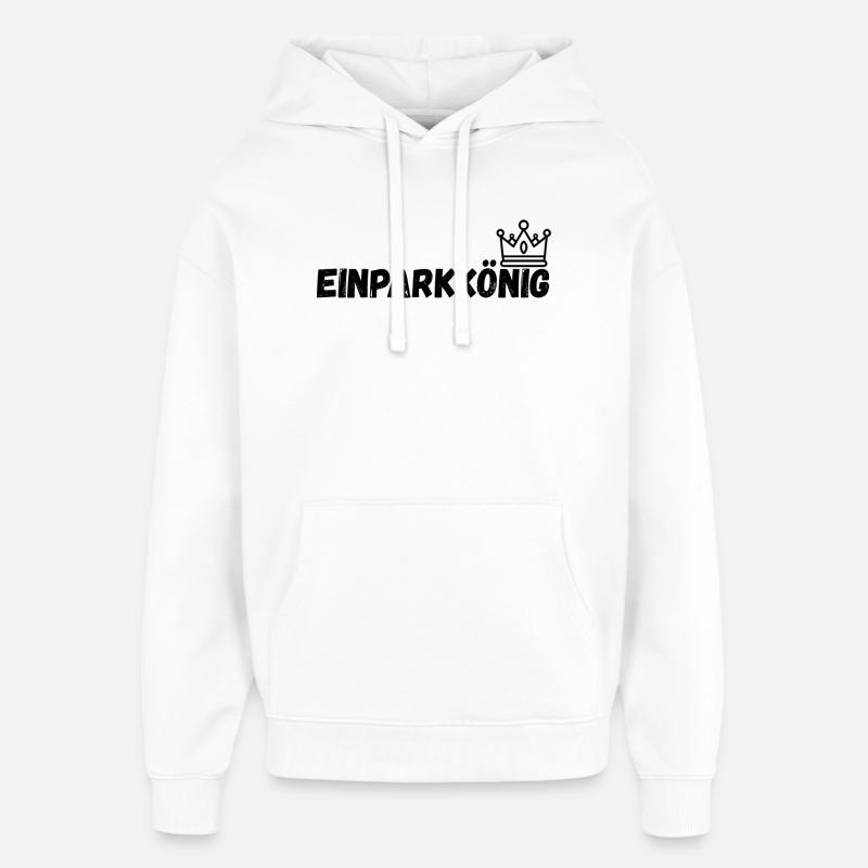 Roi du parking - Sweat à capuche unisexe Stanley/Stella Oversized - blanc