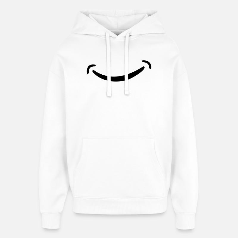 sourire - Sweat à capuche unisexe Stanley/Stella Oversized - blanc