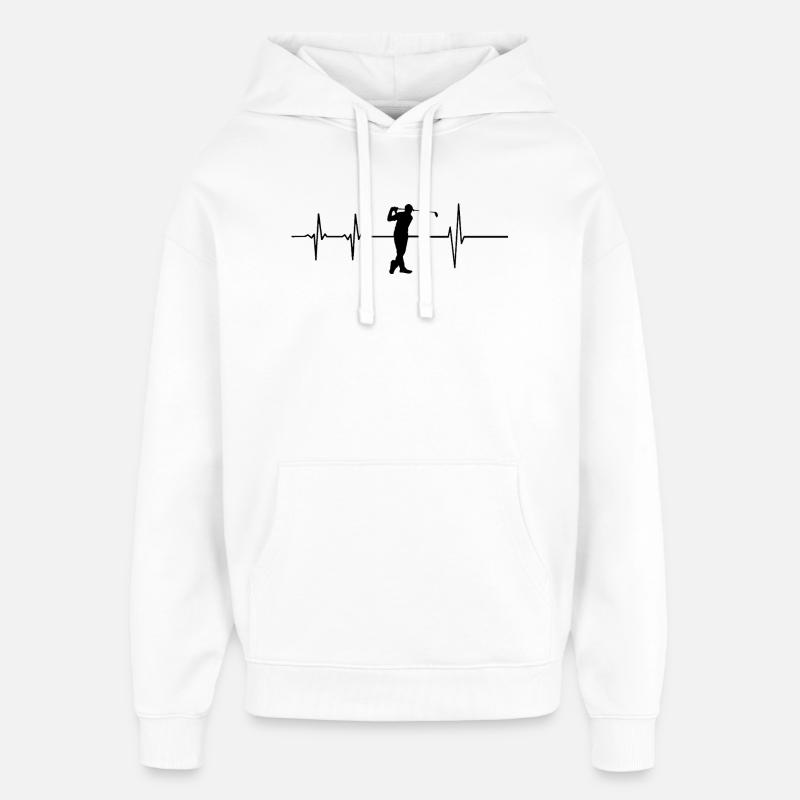 Golf on Beat - Oversized Unisex Hoodie von Stanley/Stella - Weiß